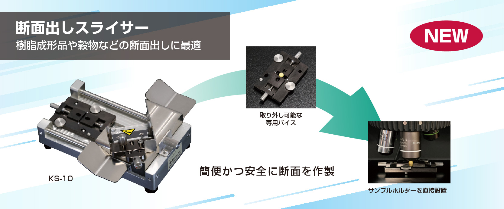 新型断面出しスライサー、KS-10